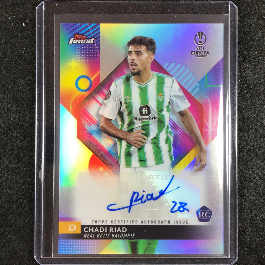 2023-24 UEFA Club Comp Finest CHADI RIAD Base Rookie Auto #RI