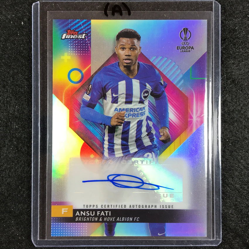 2023-24 UEFA Club Comp Finest ANSU FATI Base Auto No. AF (A)