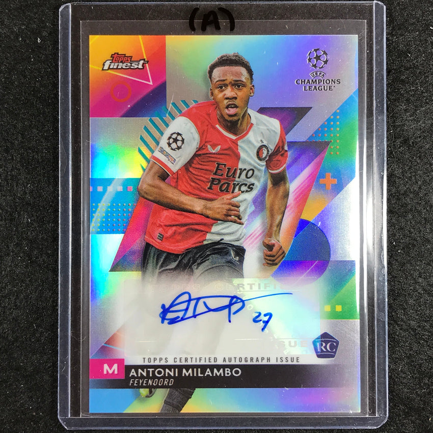 2023-24 UEFA Club Comp Finest ANTONI MILAMBO Base Rookie Auto #AM (A)