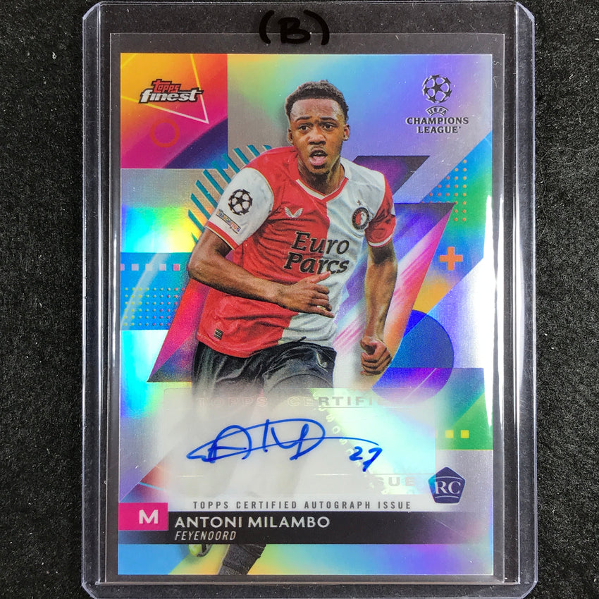 2023-24 UEFA Club Comp Finest ANTONI MILAMBO Base Rookie Auto #AM (B)