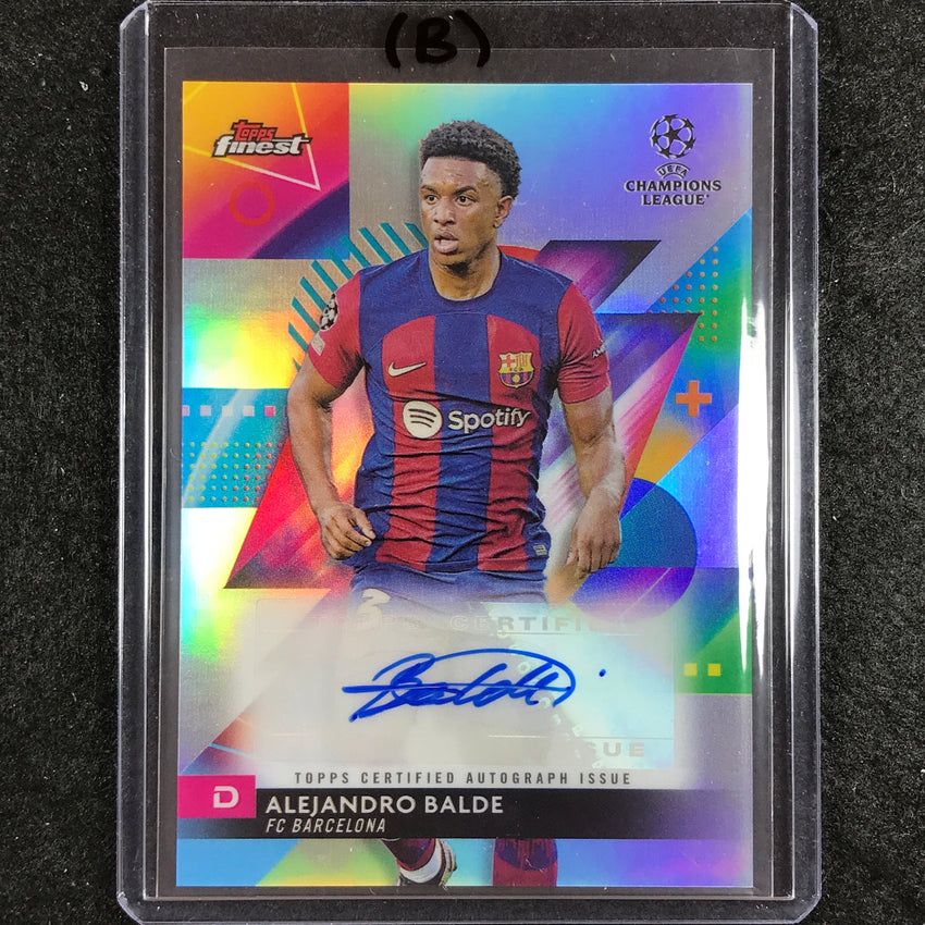 2023-24 UEFA Club Comp Finest ALEJANDRO BALDE Base Auto #AN (B)