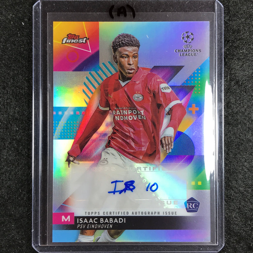 2023-24 UEFA Club Comp Finest ISAAC BABADI Base Rookie Auto #IB (A)