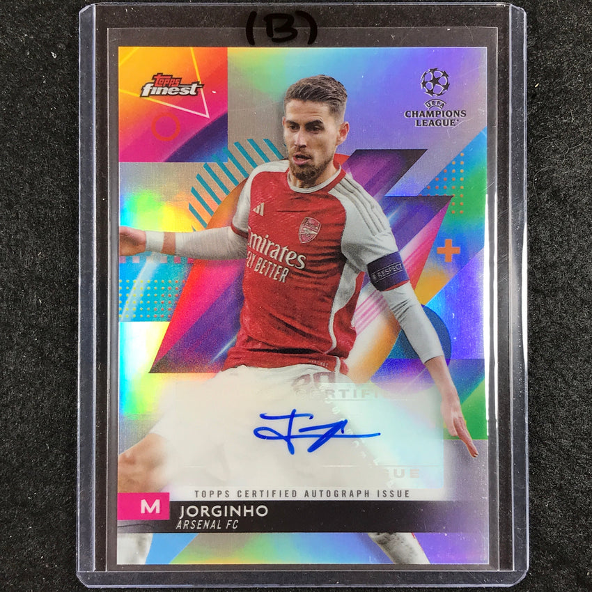 2023-24 UEFA Club Comp Finest JORGINHO Base Auto #JO (B)