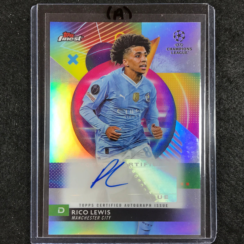 2023-24 UEFA Club Comp Finest RICO LEWIS Base Auto No. RC (A)