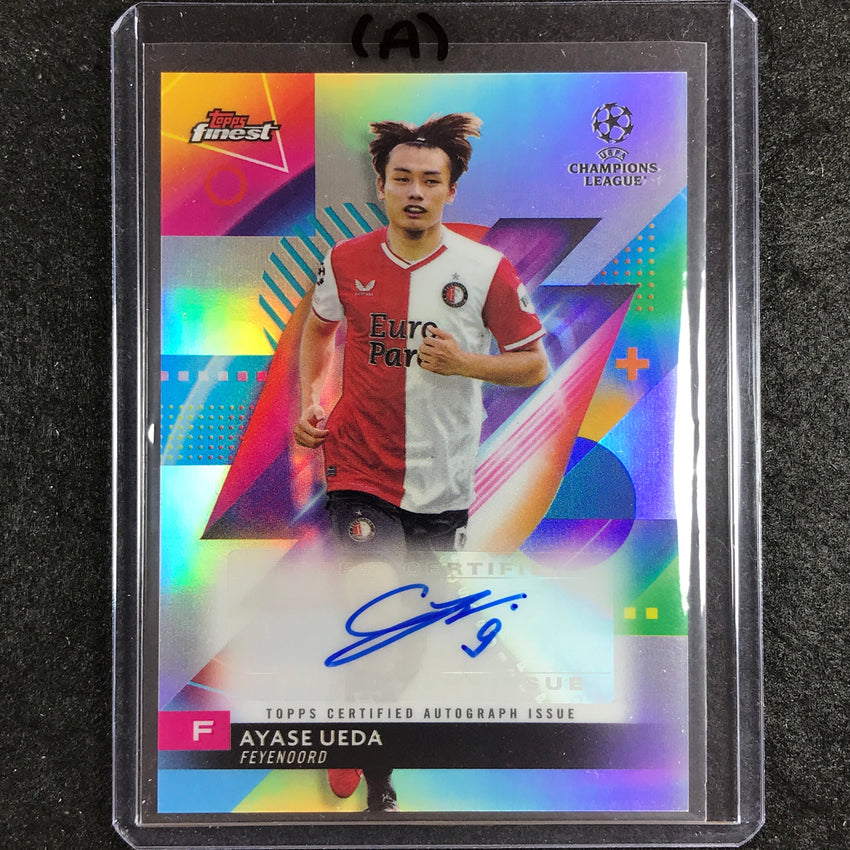 2023-24 UEFA Club Comp Finest AYASE UEDA Base Auto #AU (A)