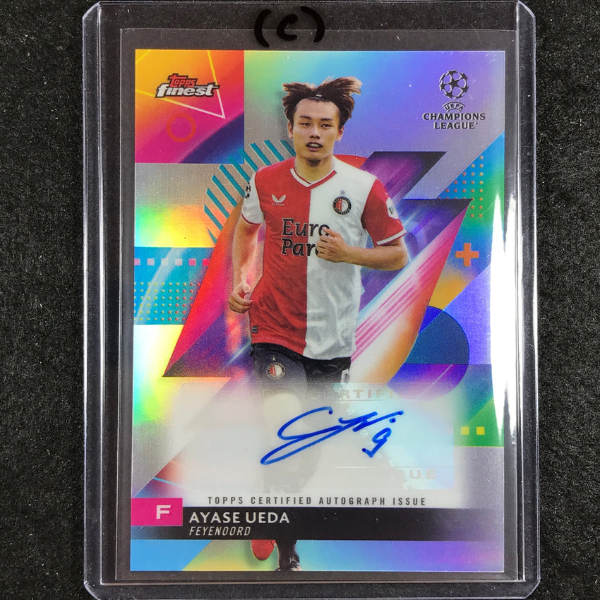 2023-24 UEFA Club Comp Finest AYASE UEDA Base Auto #AU (C)