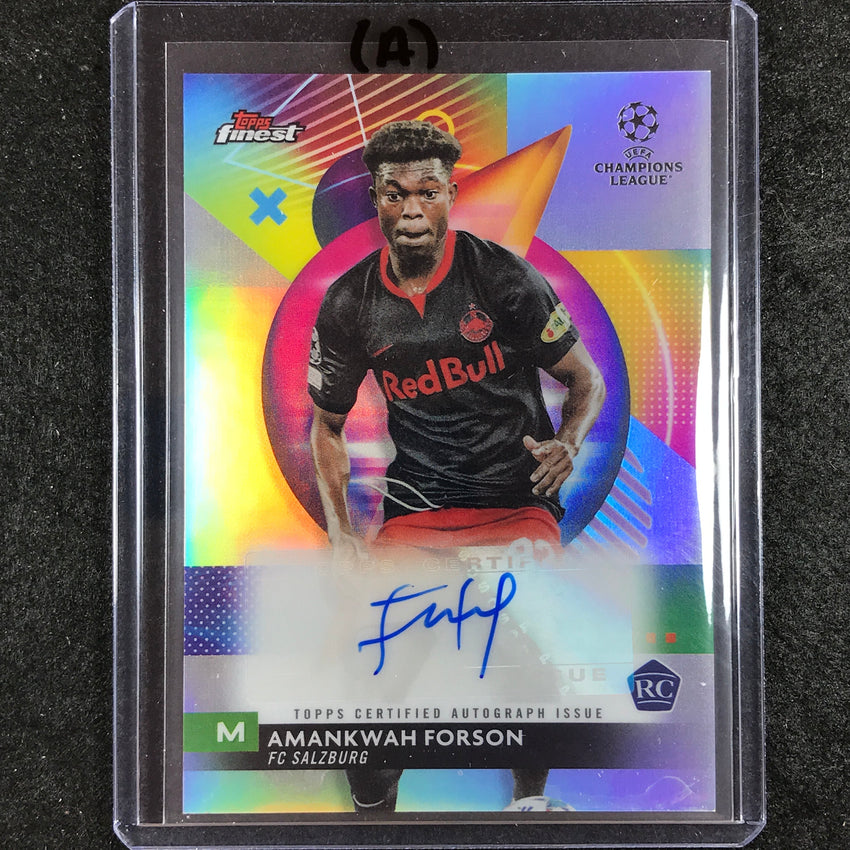 2023-24 UEFA Club Comp Finest AMANKWAH FORSON Base Rookie Auto #AW (A)