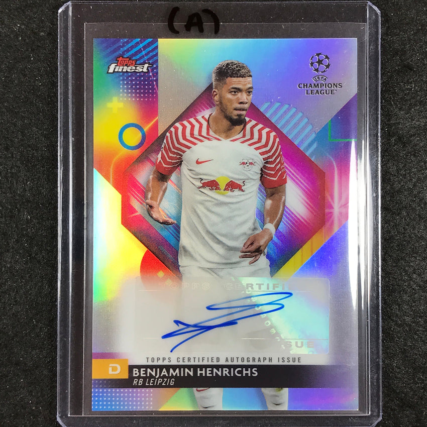 2023-24 UEFA Club Comp Finest BENJAMIN HENRICHS Base Auto #BH (A)