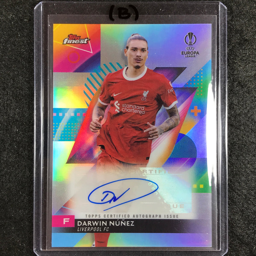 2023-24 UEFA Club Comp Finest DARWIN NUNEZ Base Auto #DN (B)