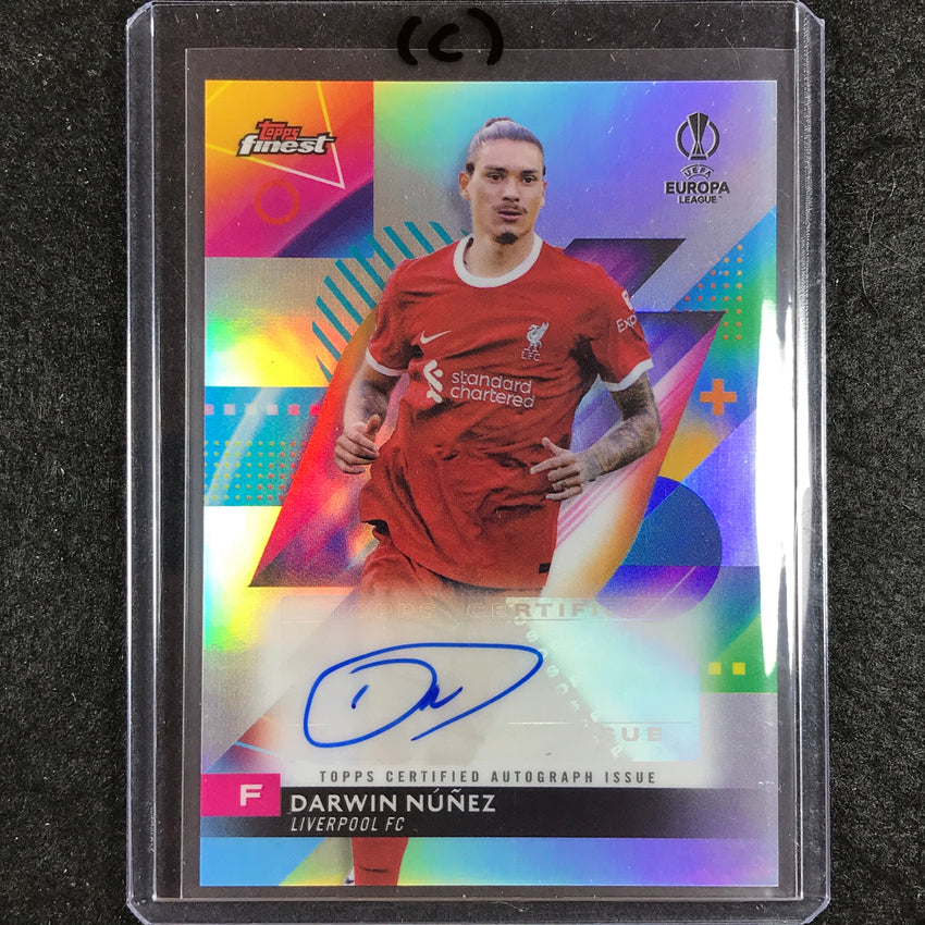 2023-24 UEFA Club Comp Finest DARWIN NUNEZ Base Auto #DN (C)
