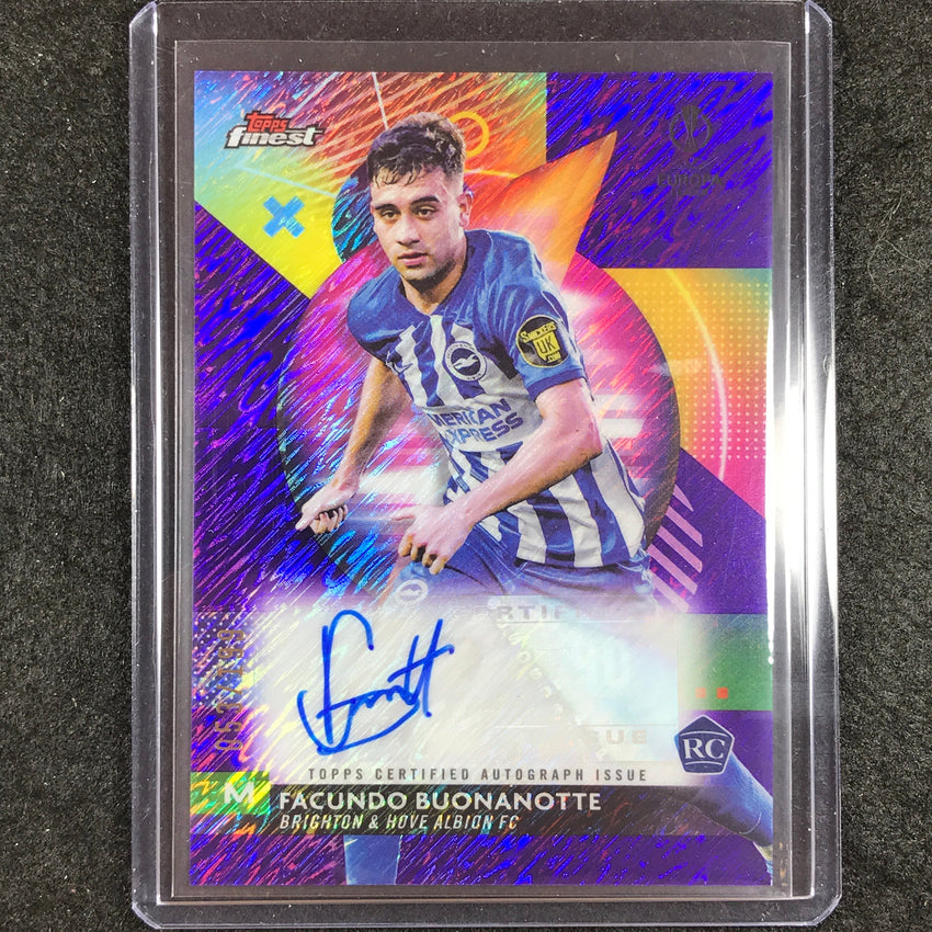 2023-24 UEFA Club Comp Finest FACUNDO BUONANOTTE Base Rookie Auto Purple 53/199
