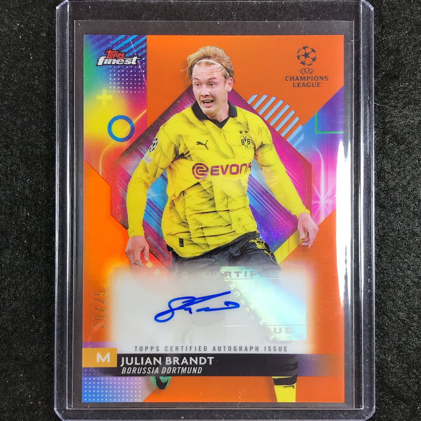 2023-24 UEFA Club Comp Finest JULIAN BRANDT Base Auto Orange 20/25