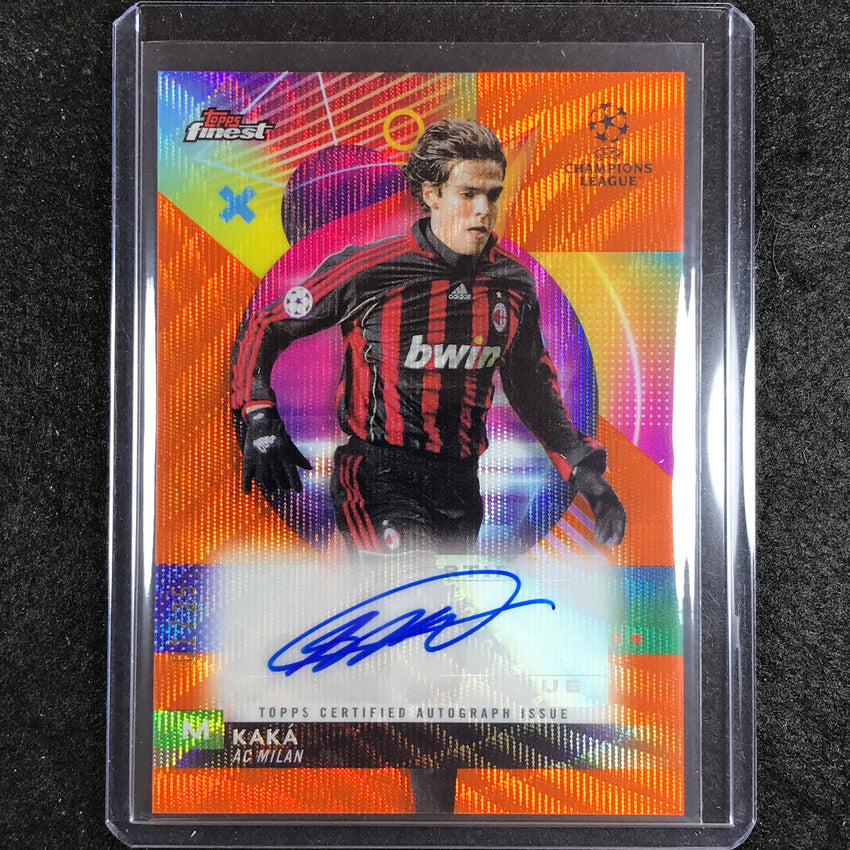 2023-24 UEFA Club Comp Finest KAKA Base Auto Orange Wave 1/25