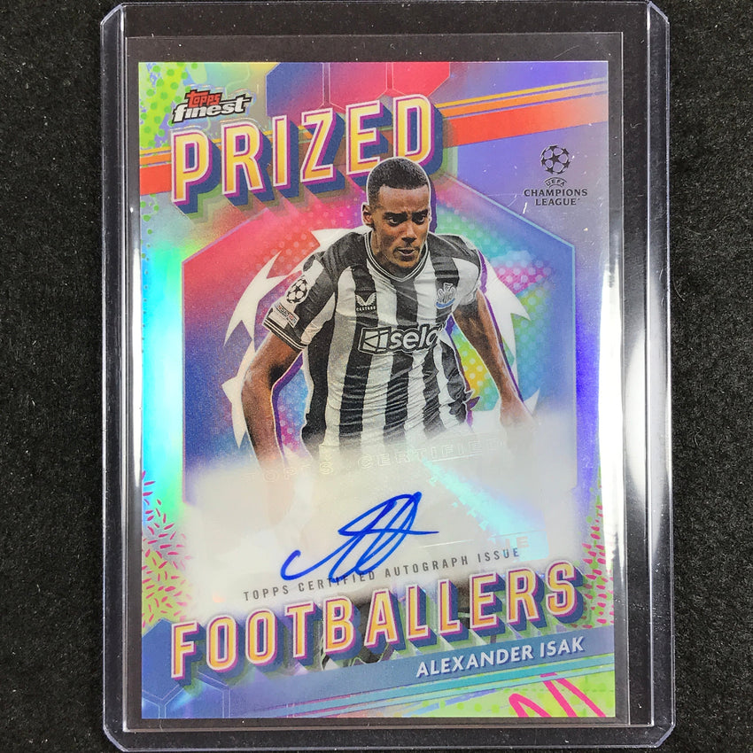 2023-24 UEFA Club Comp Finest ALEXANDER ISAK Prized Footballers Auto No. AI