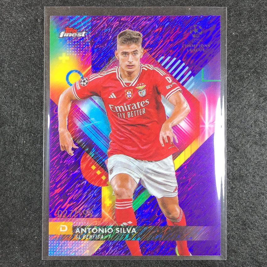 2023-24 UEFA Club Comp Finest ANTONIO SILVA Base Purple Shimmer 27/199 #57