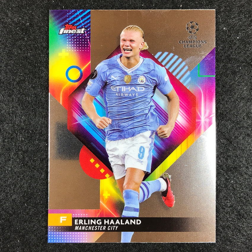 2023-24 UEFA Club Comp Finest ERLING HAALAND Base #121