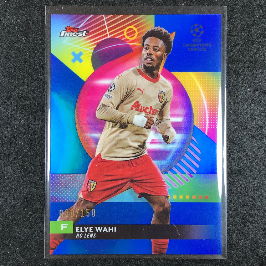 2023-24 UEFA Club Comp Finest ELYE WAHI Base Blue 80/150 #7