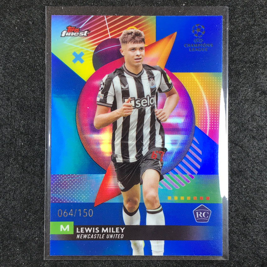 2023-24 UEFA Club Comp Finest LEWIS MILEY Rookie Base Blue 64/150 #28