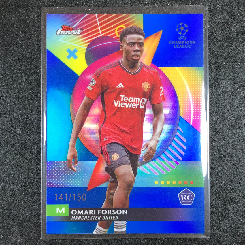 2023-24 UEFA Club Comp Finest OMARI FORSON Rookie Base Blue 141/150 #65