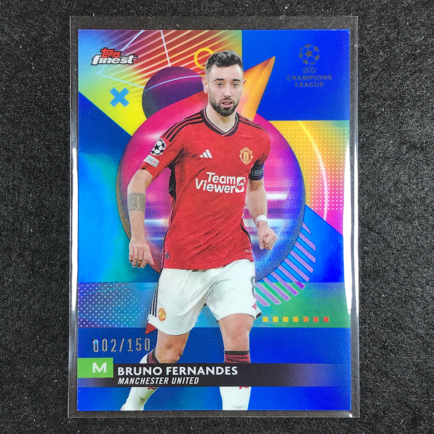 2023-24 UEFA Club Comp Finest BRU#FERNANDES Base Blue 2/150 #87