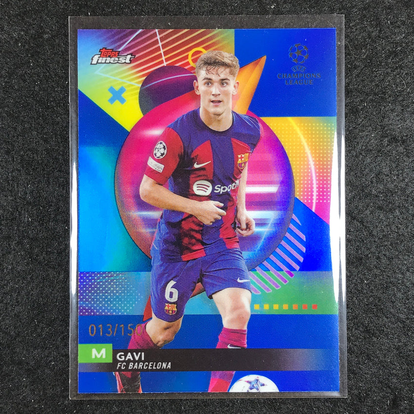 2023-24 UEFA Club Comp Finest GAVI Base Blue 13/150 #110