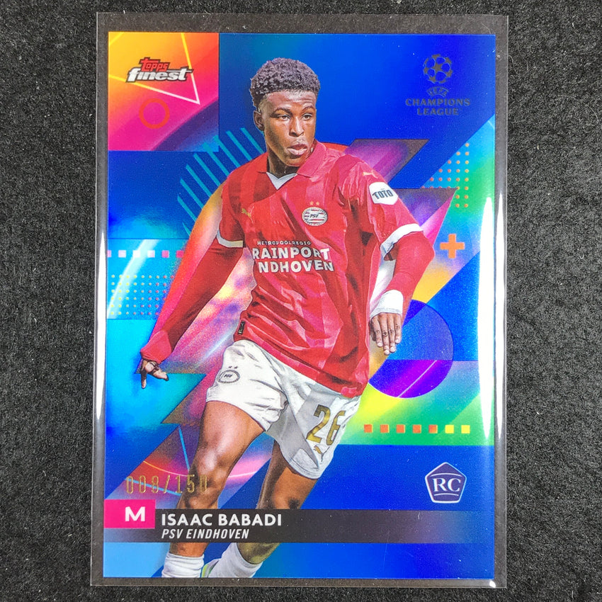 2023-24 UEFA Club Comp Finest ISAAC BABADI Rookie Base Blue 8/150 #119