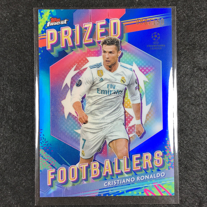 2023-24 UEFA Club Comp Finest CRISTIANO RONALDO Prized Footballers Blue 88/150