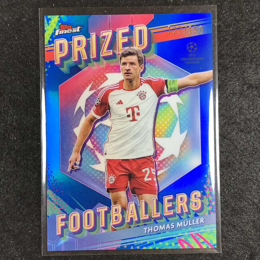 2023-24 UEFA Club Comp Finest THOMAS MULLER Prized Footballers Blue 127/150