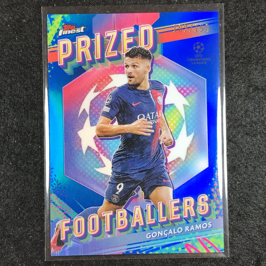 2023-24 UEFA Club Comp Finest GONCALO RAMOS Prized Footballers Blue 102/150