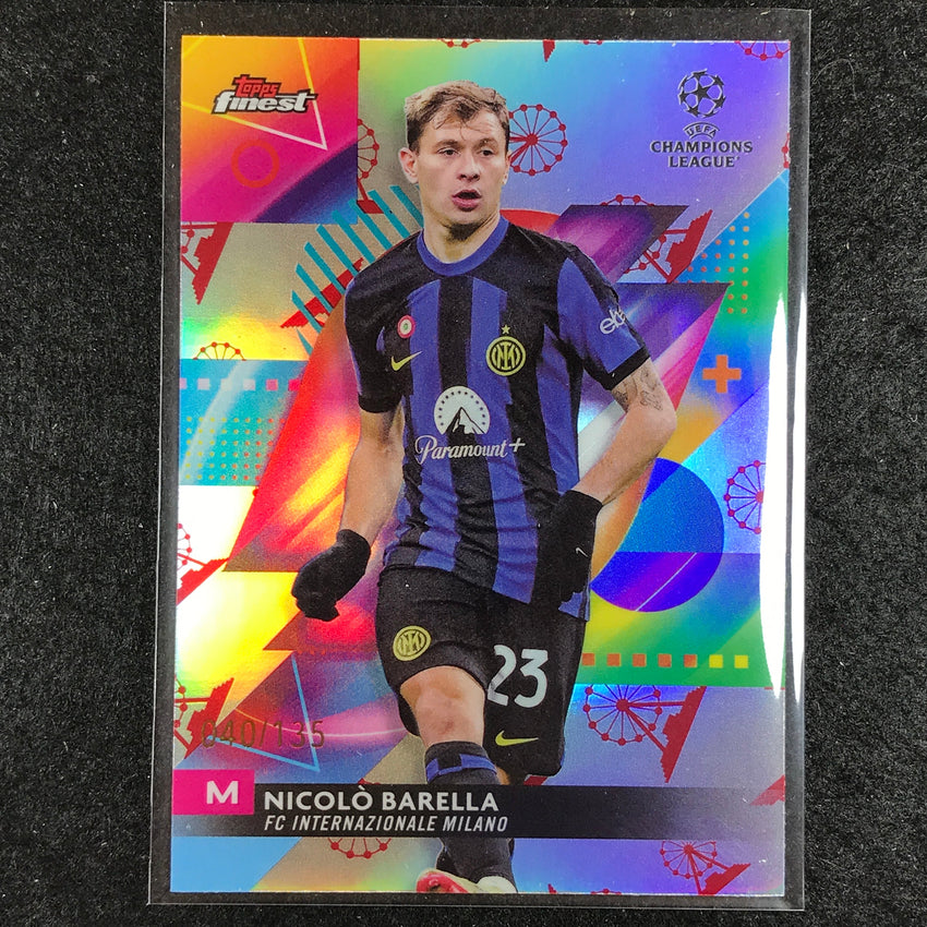 2023-24 UEFA Club Comp Finest NICOLO BARELLA Base Ferris Wheel 40/135 #12