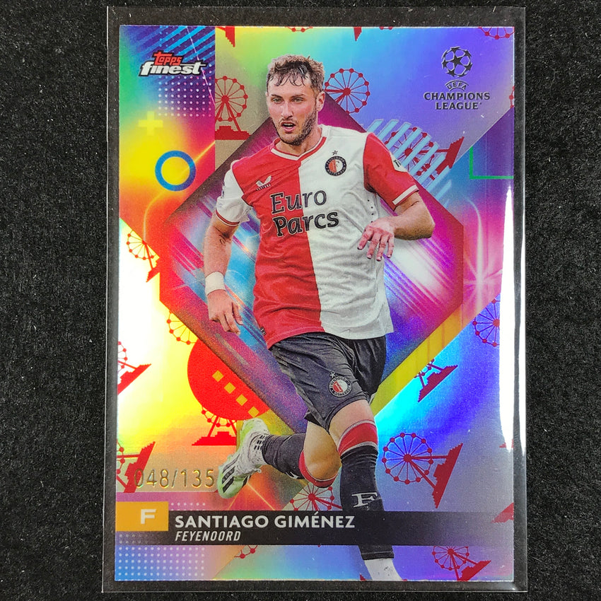 2023-24 UEFA Club Comp Finest SANTIAGO GIMENEZ Base Ferris Wheel 48/135 #21