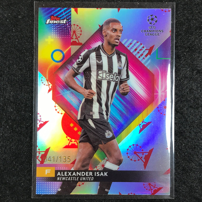 2023-24 UEFA Club Comp Finest ALEXANDER ISAK Base Ferris Wheel 41/135 No. 35