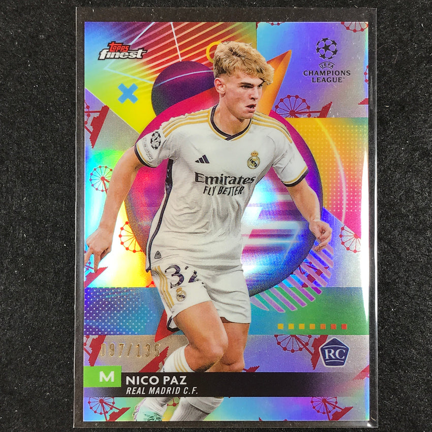 2023-24 UEFA Club Comp Finest NICO PAZ Rookie Base Ferris Wheel 97/135 #71