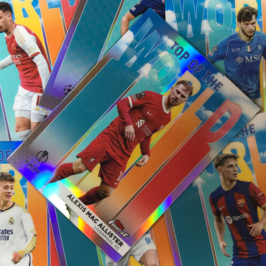 2023-24 UEFA Club Comp Finest ALPHONSO DAVIES Top of the World Base #10