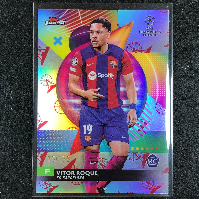 2023-24 UEFA Club Comp Finest VICTOR ROQUE Rookie Ferris Wheel 115/135 No. 125