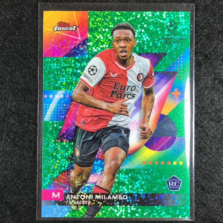 2023-24 UEFA Club Comp Finest ANTONI MILAMBO Rookie Speckle Green 32/125 #18