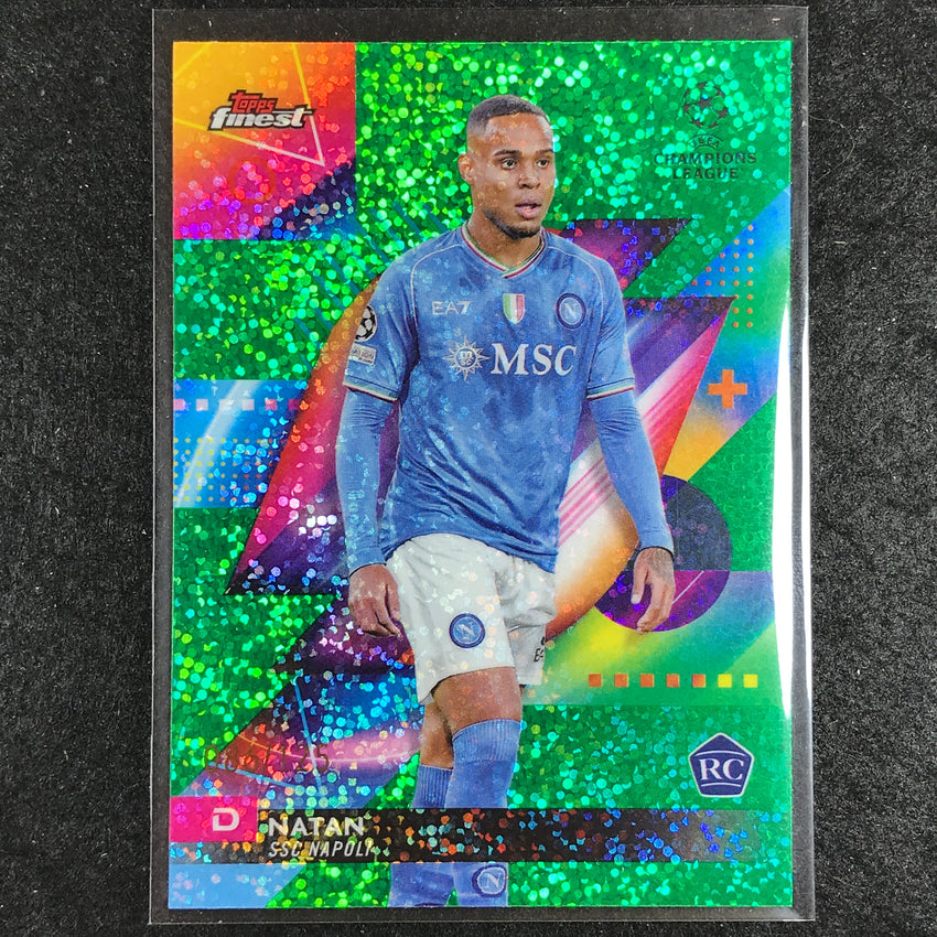 2023-24 UEFA Club Comp Finest NATAN Rookie Base Speckle Green 86/125 #43