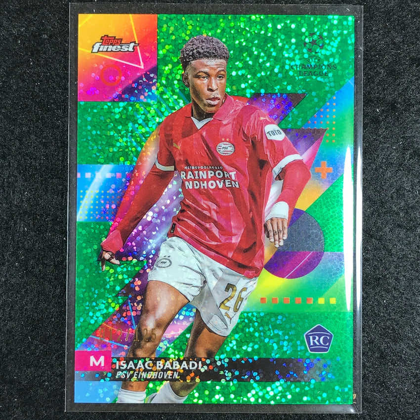 2023-24 UEFA Club Comp Finest ISAAC BABADI Rookie Speckle Green 12/125 #119