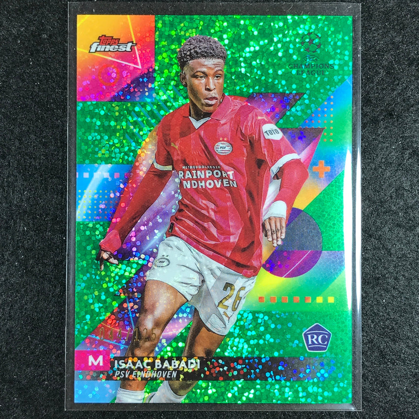 2023-24 UEFA Club Comp Finest ISAAC BABADI Rookie Speckle Green 44/125 #119