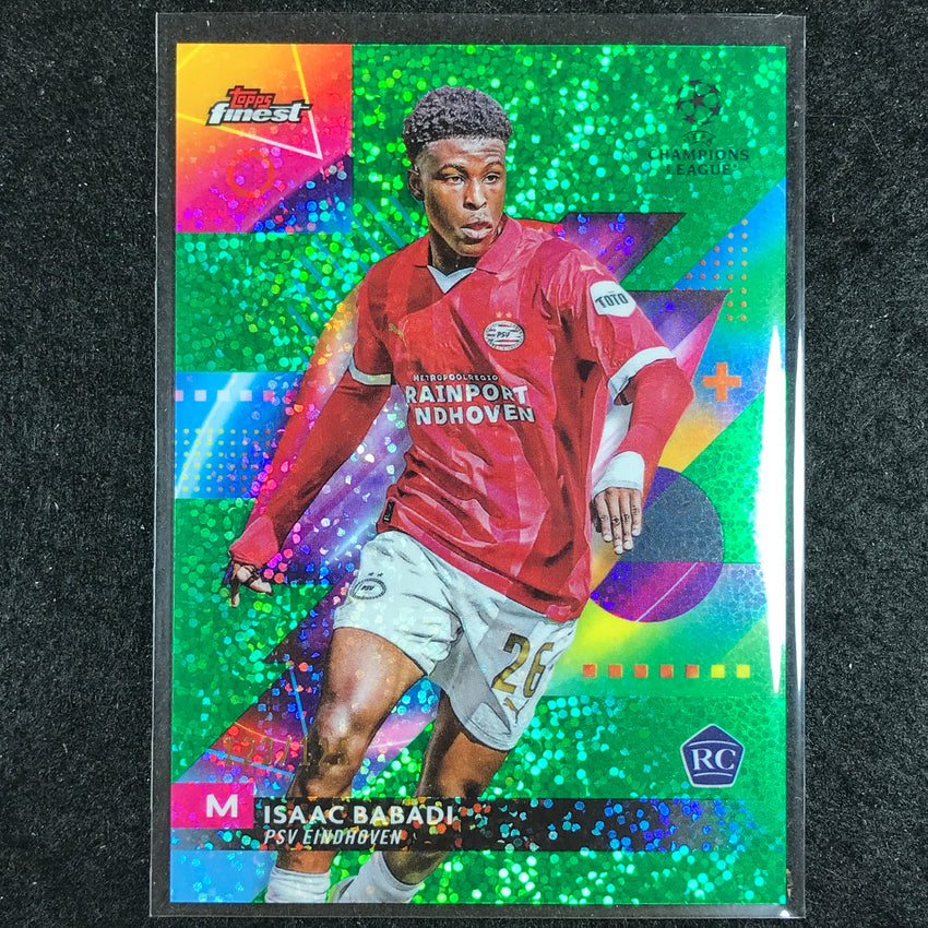 2023-24 UEFA Club Comp Finest ISAAC BABADI Rookie Speckle Green 123/125 #119