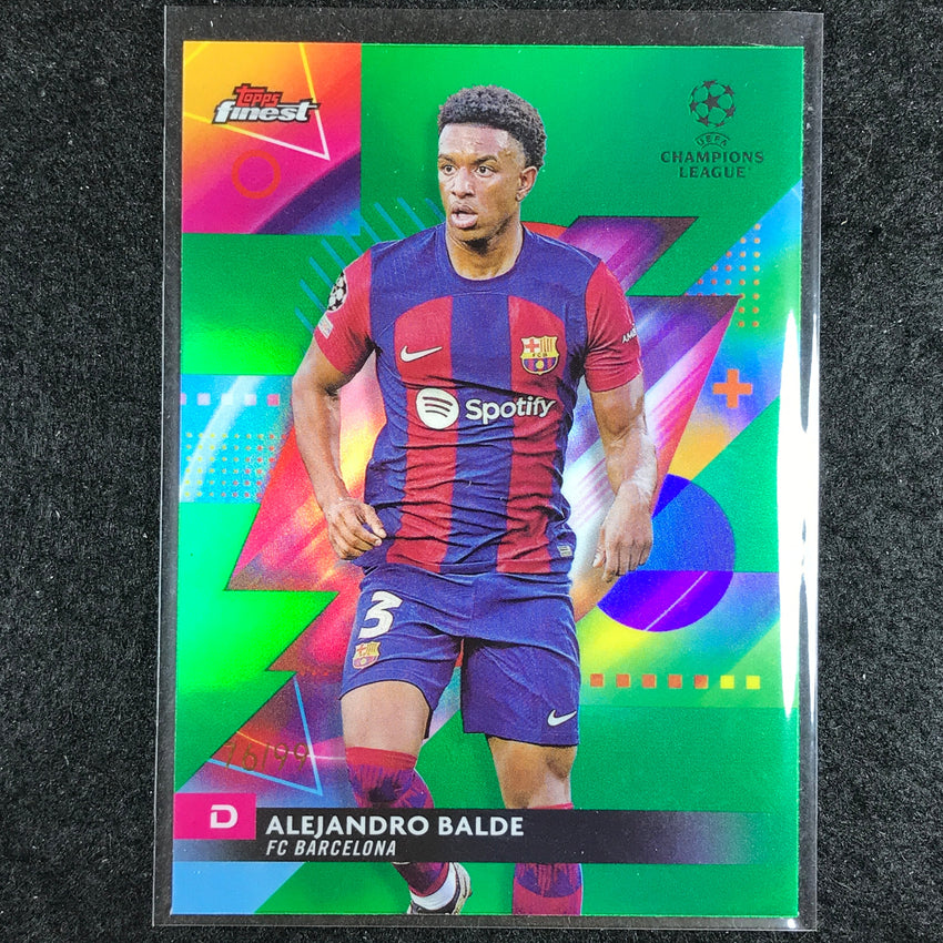 2023-24 UEFA Club Comp Finest ALEJANDRO BALDE Base Green 76/99 #1