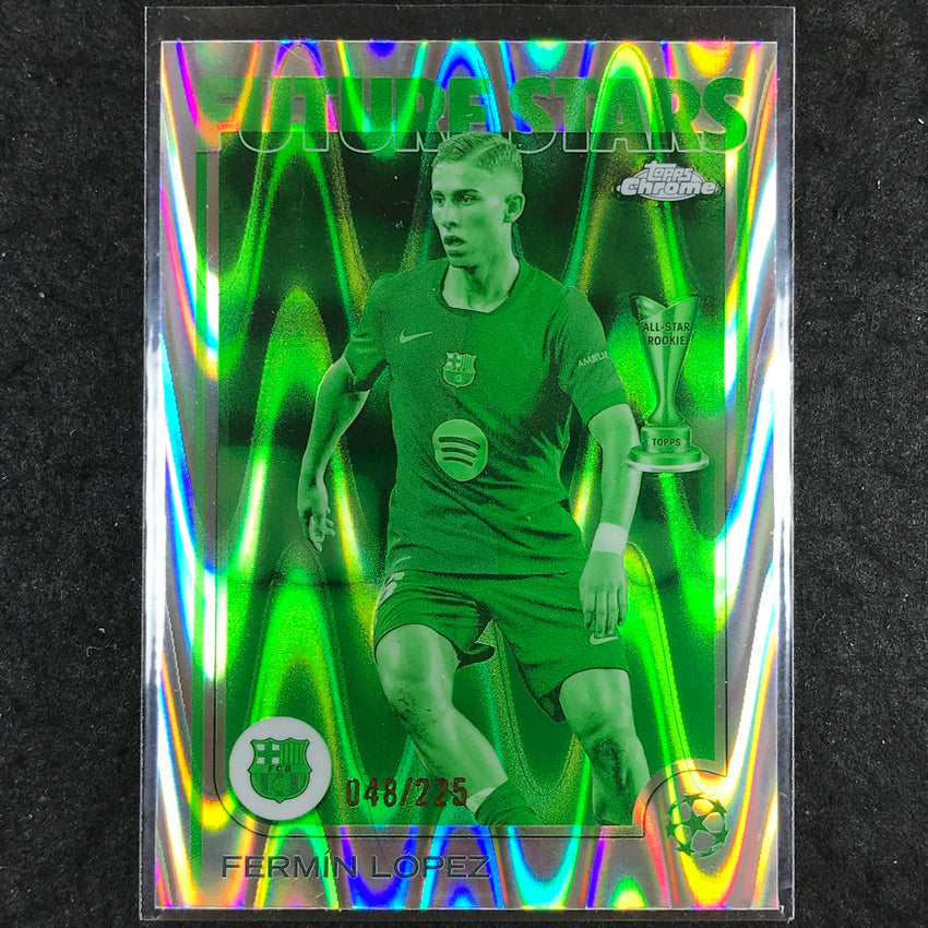2024-25 Topps Chrome UEFA Club Comp FERMIN LOPEZ Future Stars Night Vision /225