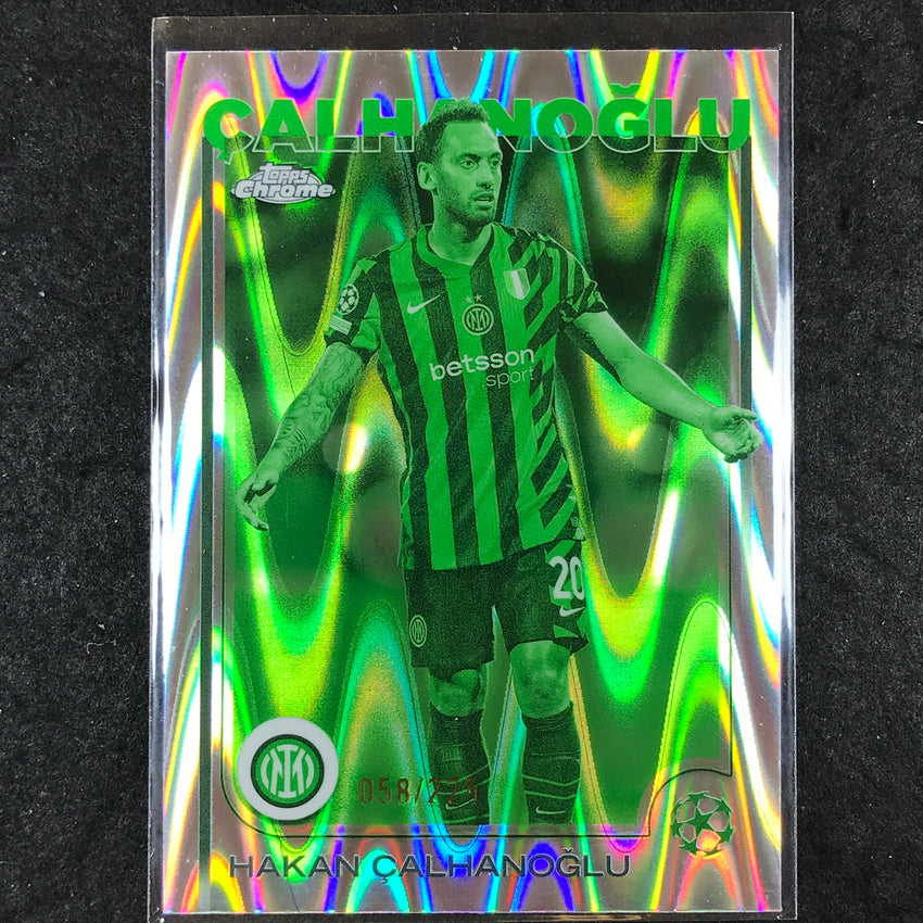 2024-25 Topps Chrome UEFA Club Comp HAKAN CALHANOGLU Night Vision /225 #165