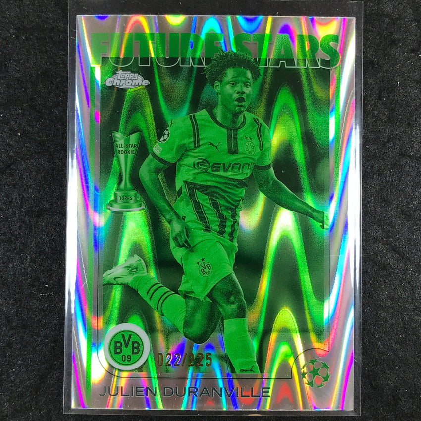 2024-25 Topps Chrome UEFA Club Comp DURANVILLE Future Stars Night Vision /225