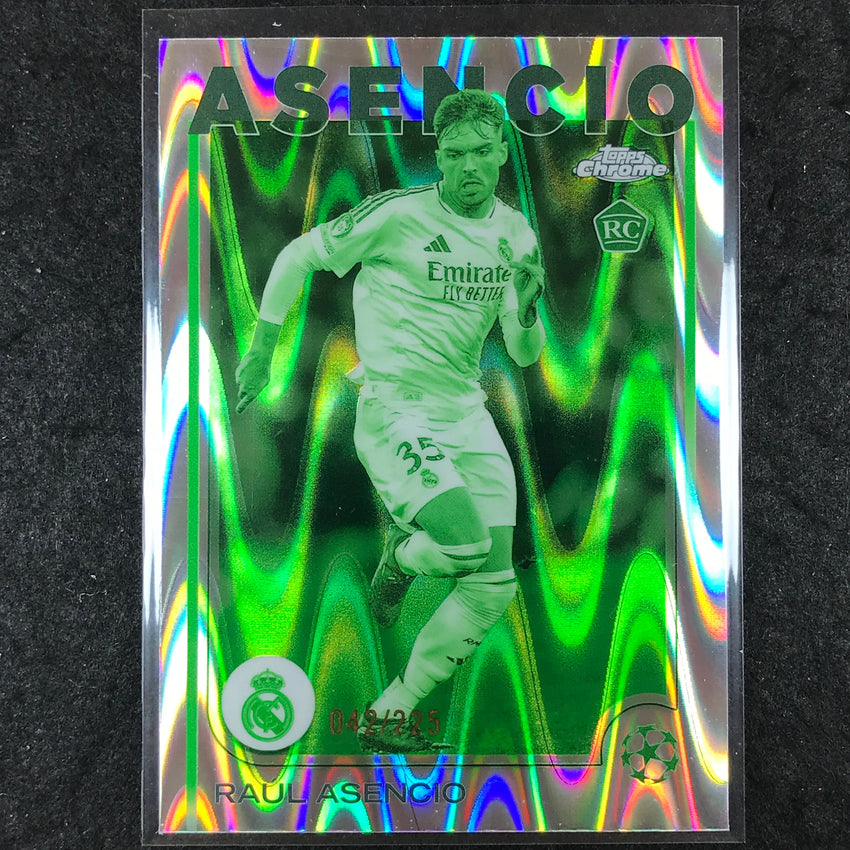 2024-25 Topps Chrome UEFA Club Comp RAUL ASENCIO Rookie Night Vision /225 #186