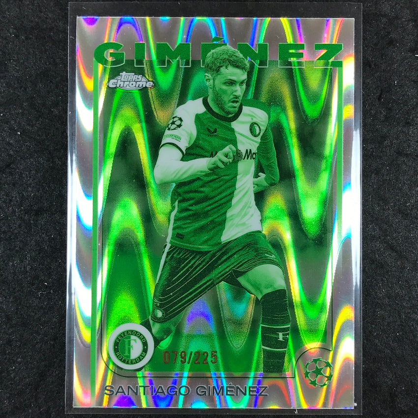 2024-25 Topps Chrome UEFA Club Comp SANTIAGO GIMENEZ Night Vision /225 #189
