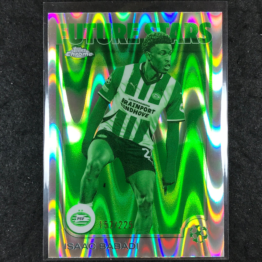 2024-25 Topps Chrome UEFA Club Comp ISAAC BABADI Future Stars Night Vision /225