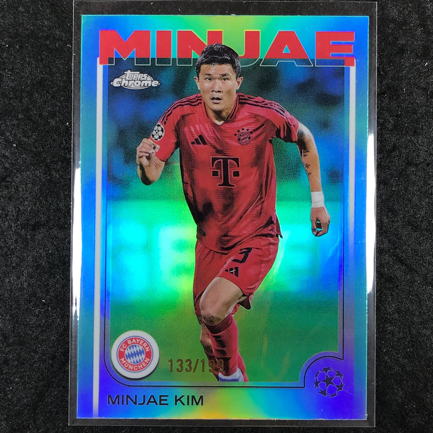 2024-25 Topps Chrome UEFA Club Comp MINJAE KIM Base Aqua /199 #55