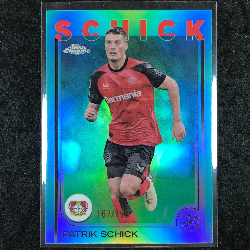 2024-25 Topps Chrome UEFA Club Comp PATRIK SCHICK Base Aqua /199 #67