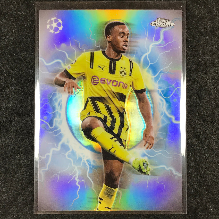 2024-25 Topps Chrome UEFA Club Comp BYNOE-GITTENS Circle Power High Voltage #3